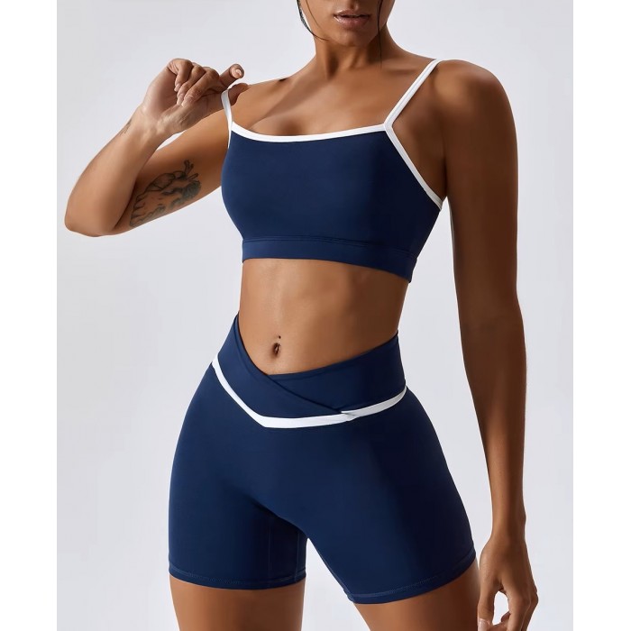 Жіночий комплект Top + Shorts model 194 (Navy) Жіночий комплект Top + Shorts model 194 (Navy)